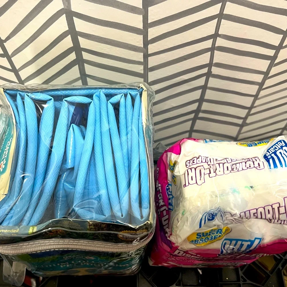 Dog pool and diapers